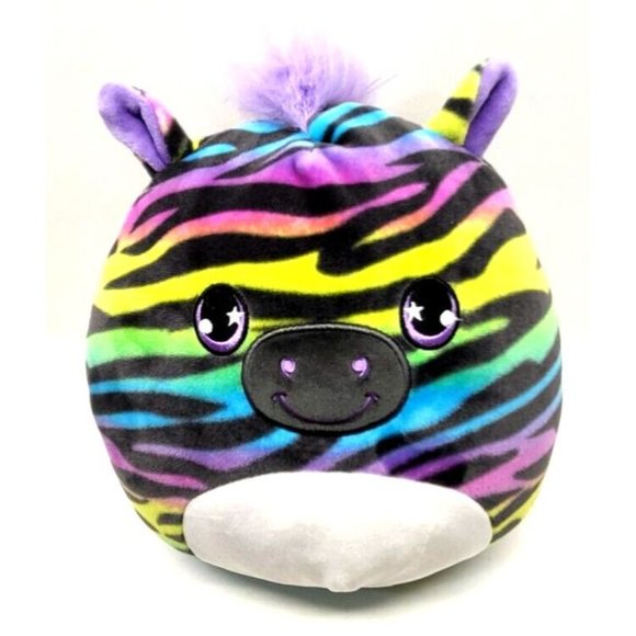 Squishmallows SAFIYAH The Rainbow Zebra Plush, 8" Tall (Z28D) - Picture 2 of 8